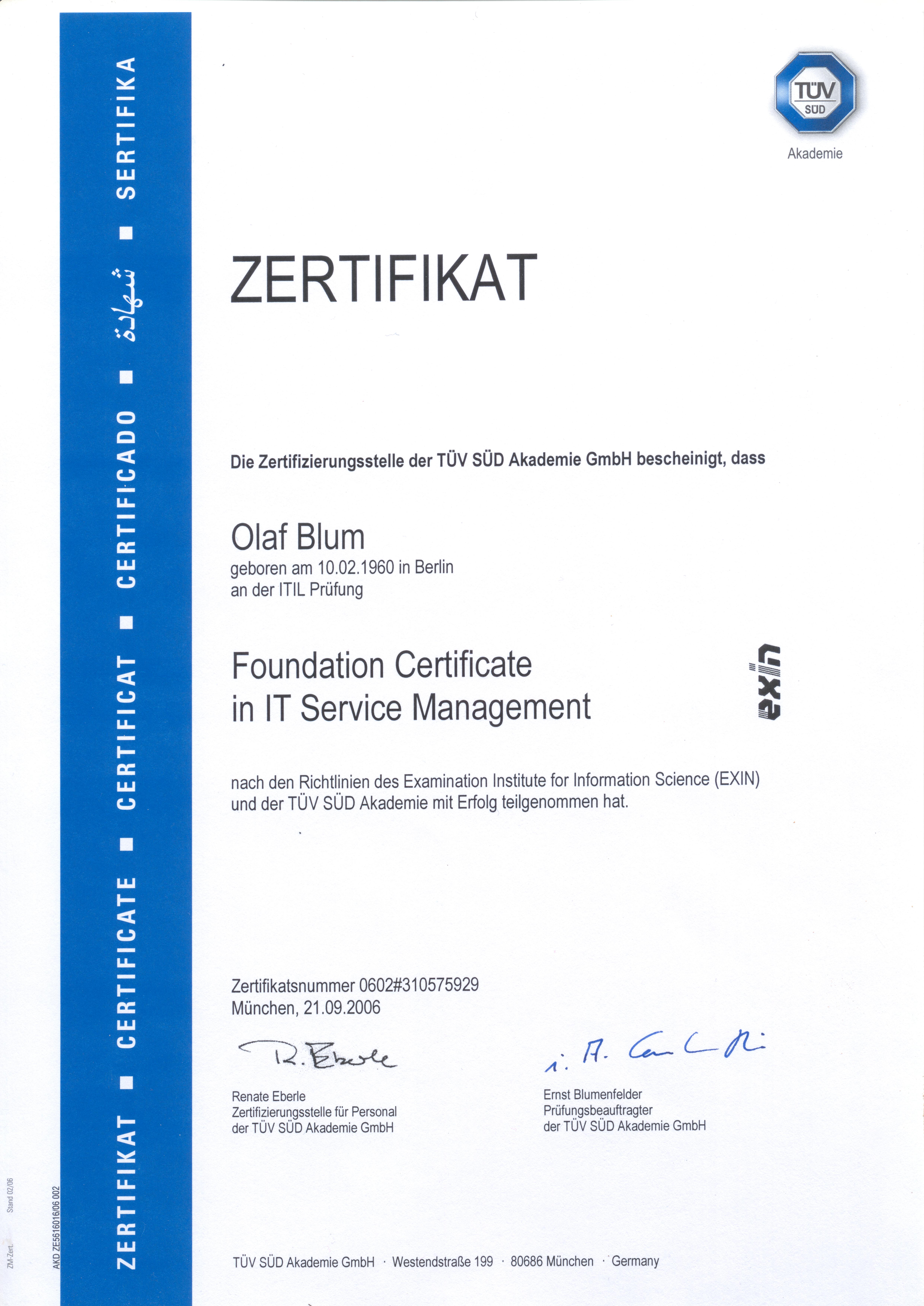 ITIL Foundation